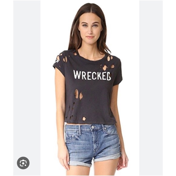 MOTHER The Crop Goodie Goodie Graphic Tee - Picture 2 of 3